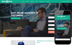 Bank Lock Banking Category Bootstrap Responsive Web Template