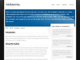 Solemnity Free CSS Template