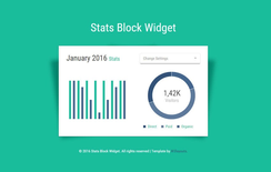 Stats Block Responsive Widget Template