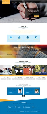 Emphasize an Education Category Bootstrap Responsive Web Template
