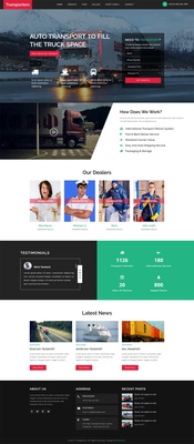 Transporters a Transportation Category Bootstrap Responsive Web Template