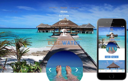 Blue Water a Hotel Category Flat Bootstrap Responsive Web Template