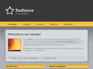 Radiance Free CSS Template