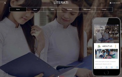 Literati an Education Category Flat Bootstrap Responsive Web Template