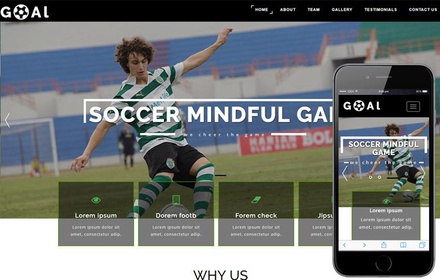 Goal a Sports Category Bootstrap Responsive Web Template