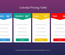 Colorful Pricing Table Flat Responsive Widget Template