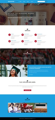 Educative an education Category Flat Bootstrap Responsive Web Template