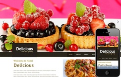Delicious a Restaurant Mobile Website Template