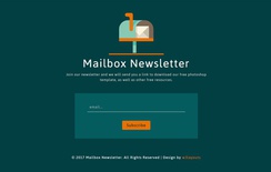 Mailbox Newsletter a Flat Responsive Widget Template