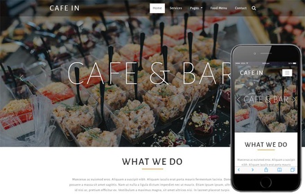 Cafe in Restaurants Category Bootstrap Responsive Web Template