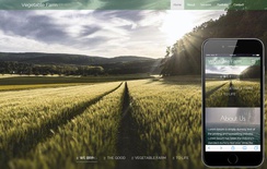 Vegetable Farm a Agriculture Category Responsive Web Template