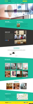 Sequin Decor an Interior Category Flat Bootstrap Responsive Web Template