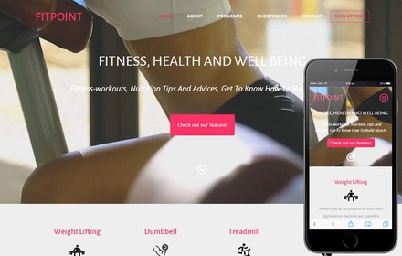 Fit Point a Sports Category Flat Bootstrap Responsive Web Template