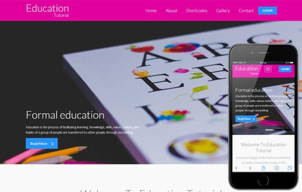Education Tutorial a Educational Category Flat Bootstrap Responsive web template