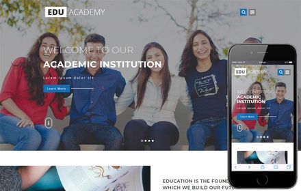 Edu Academy Education Category Bootstrap Responsive Web Template