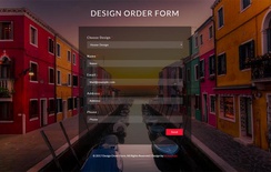 Design Order Form a Flat Responsive Widget Template