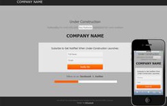 Free Under Construction Web Template and Mobile Web Template