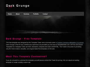 Dark Grunge Free CSS Template