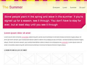 The Summer Free CSS Template