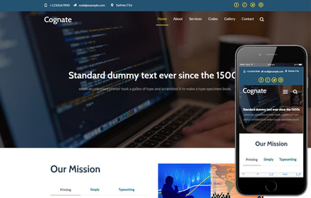 Cognate a Corporate Business Category Flat Bootstrap Responsive Web Template