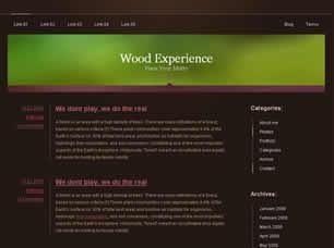 Wood Experience Free CSS Template