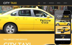 City Taxi a taxi services Mobile Website Template