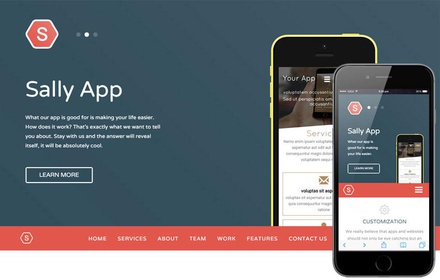 Sally Blocks a Mobile App based Flat Bootstrap Responsive Web Template