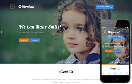 Handout a Charity Category Bootstrap Responsive Web Template