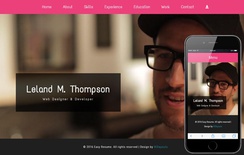 Easy Resume a Personal Category Flat Bootstrap Responsive Web Template