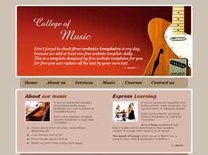 College of Music Free CSS Template