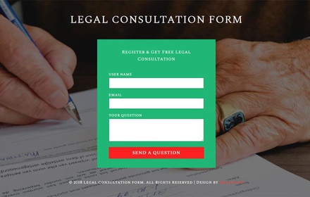 Legal Consultation Form Flat Responsive Widget Template