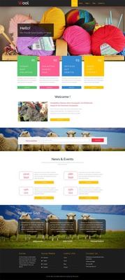 Wool an Agriculture Category Flat Bootstrap Responsive Web Template