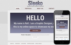 Sleeko a Personal Portfolio Flat Bootstrap Responsive Web Template