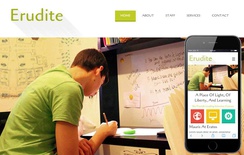 Erudite Education Mobile Website Template