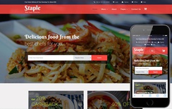 Staple Food a Restaurants Category Bootstrap Responsive Web Template