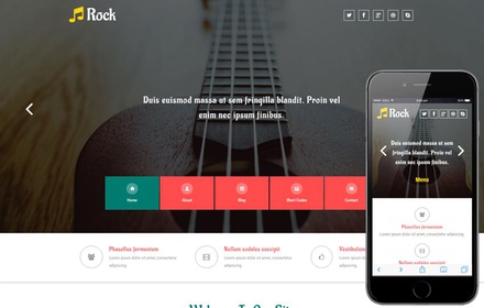 Rock a Entertainment Category Flat Bootstrap Responsive web Template