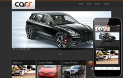 Cars Automobile Mobile Website Template