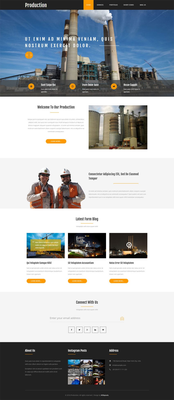 Production a Industrial Category Flat Bootstrap Responsive Web Template