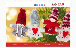 Santa a Newsletter Responsive Web Template