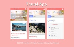 Travel App Flat Bootstrap Responsive Web Template