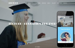 Lecture an Education Category Flat Bootstrap Responsive Web Template