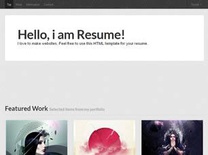Resume Free CSS Template
