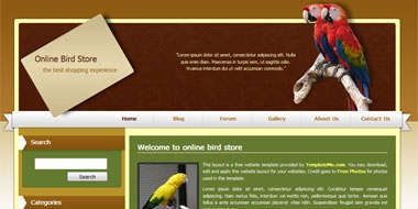 Wooden Blog Template