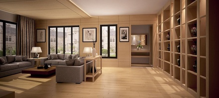 Retro House interior architects Mobile Website Template