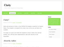 Clarity Free CSS Template