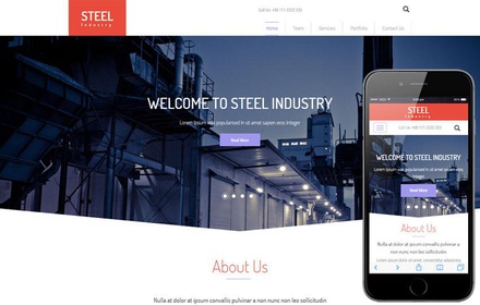 Steel Industry a Industrial Flat Bootstrap Responsive web Template
