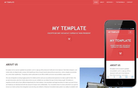 My Template a General Purpose Bootstrap Responsive Web Template