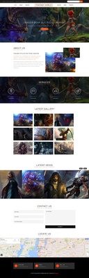 Fantasy World a Games Flat Bootstrap Responsive Web Template