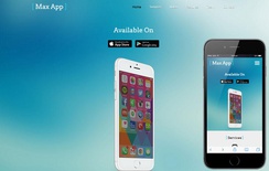 Max App a Mobile App based Flat Bootstrap Responsive Web Template