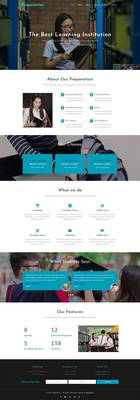 Preparation Education Category Bootstrap Responsive Web Template
